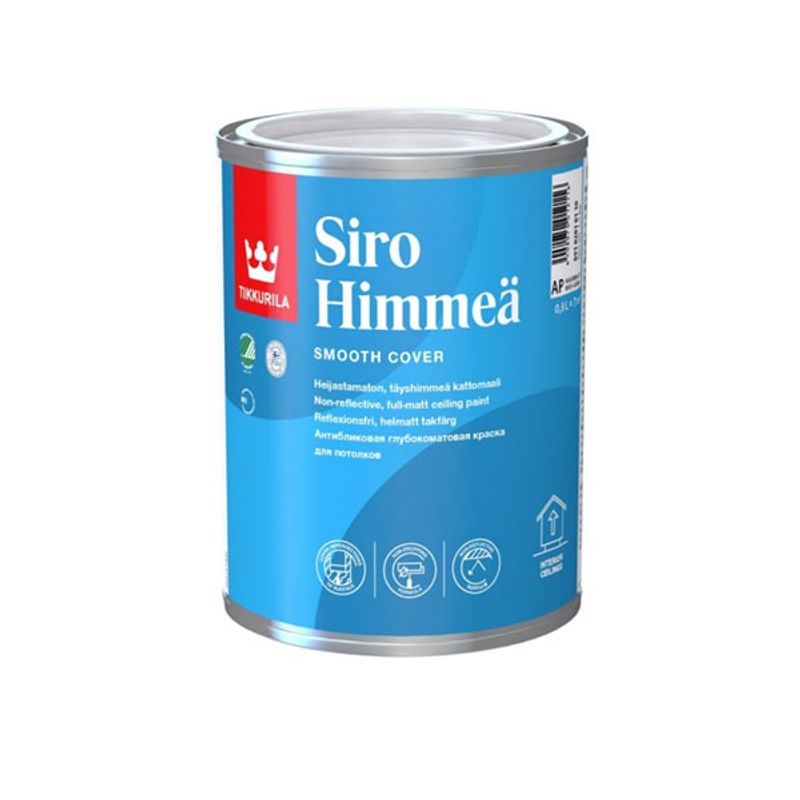 Краска для потолков Tikkurila Siro Himmea антибликовая глубокоматовая 0,9 л