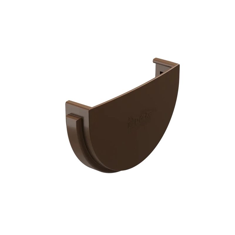 Заглушка желоба Docke Standard светло-коричневая 120 мм
