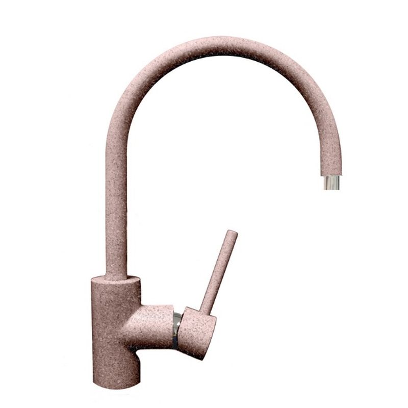 Смеситель для кухни AquaGranitEx C-5035 (315) розовый