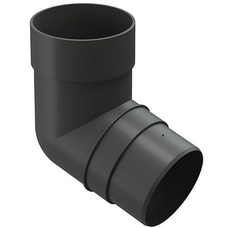 Колено трубы 72˚ Docke Premium графит