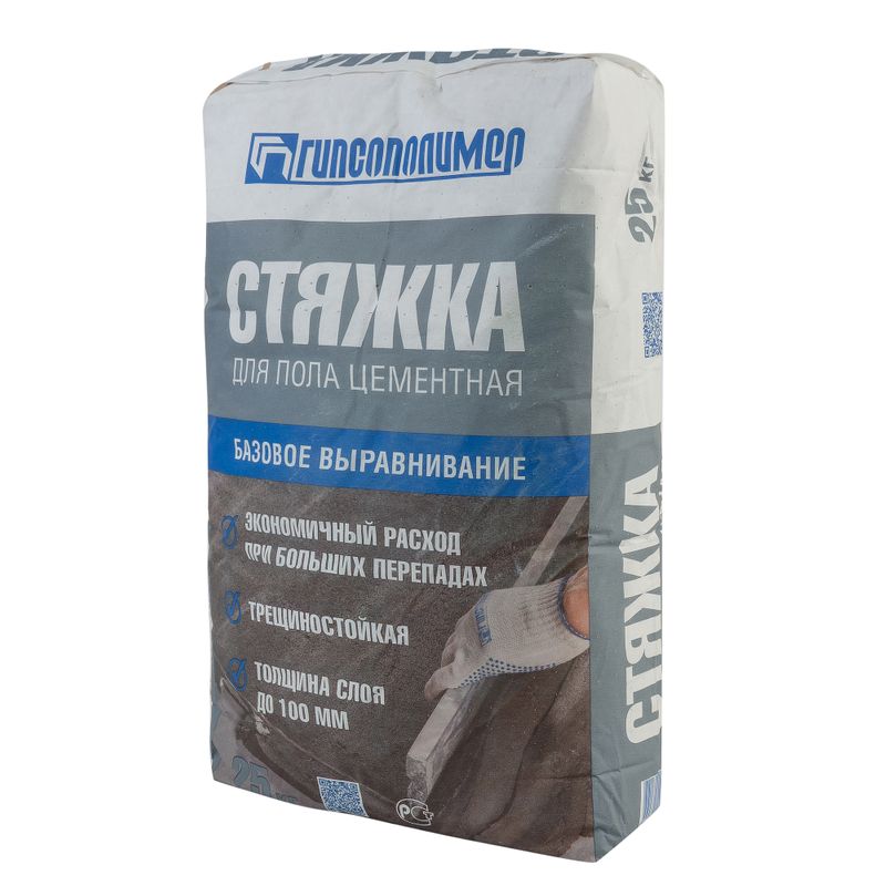 Стяжка пола Гипсополимер М-150 25 кг