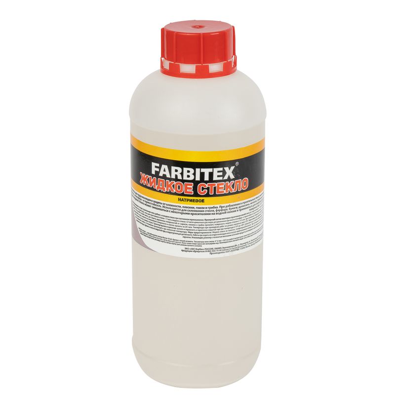 Стекло жидкое 1,3 кг Farbitex, 1 л