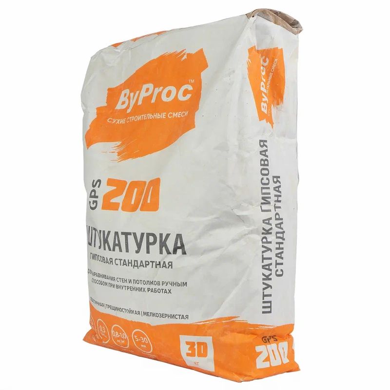 Штукатурка гипсовая стандартная ByProc GPS-200, 30 кг