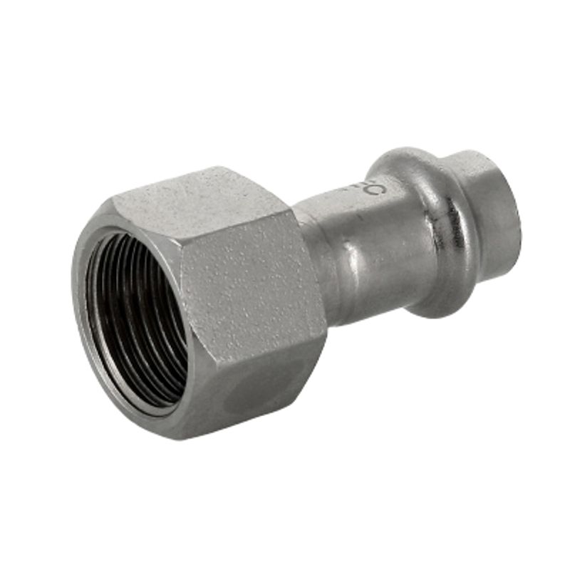 Муфта пресс Valtec 28х3/4" ВР нержавеющая сталь