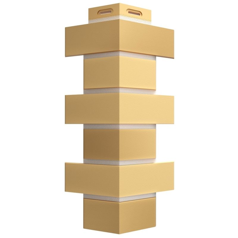 Угол наружный Docke Флемиш 174х174х420мм желтый жженый