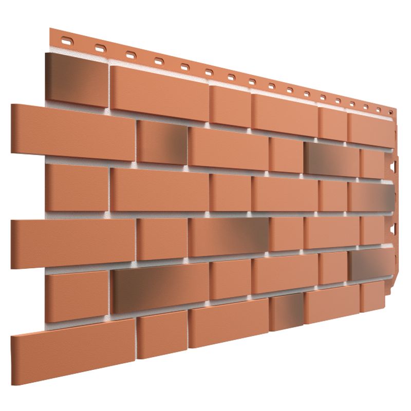 Панель фасадная Docke Флемиш 420х1095мм красный жженый