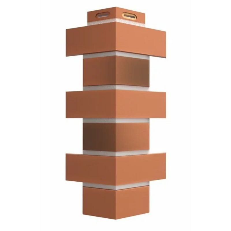 Угол наружный Docke Флемиш 174х174х420мм красный жженый