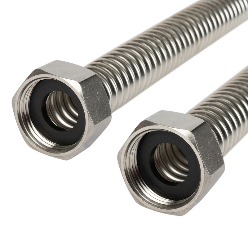 Подводка гибкая из гофрированной нержавеющей трубы 1" ВР-ВР 100 см Lavita