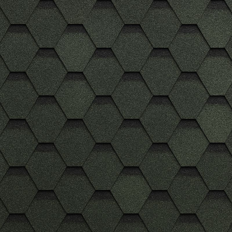 Гибкая черепица ТЕХНОНИКОЛЬ Оптима зеленый 3 м²