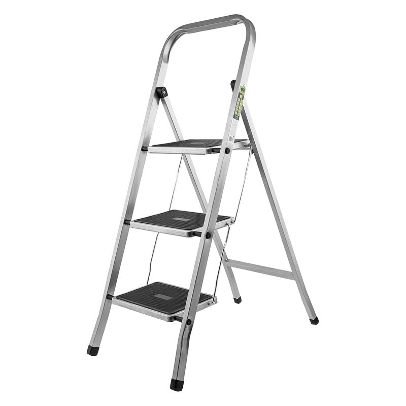 Стремянка стальная 3 ступени с противоскользящими накладками 0,68м Сибртех