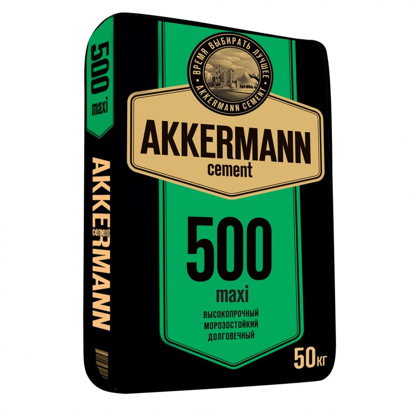 Цемент ЦЕМ II/А-Ш 42,5Н (ПЦ-500 Д20) AKKERMANN maxi 50 кг