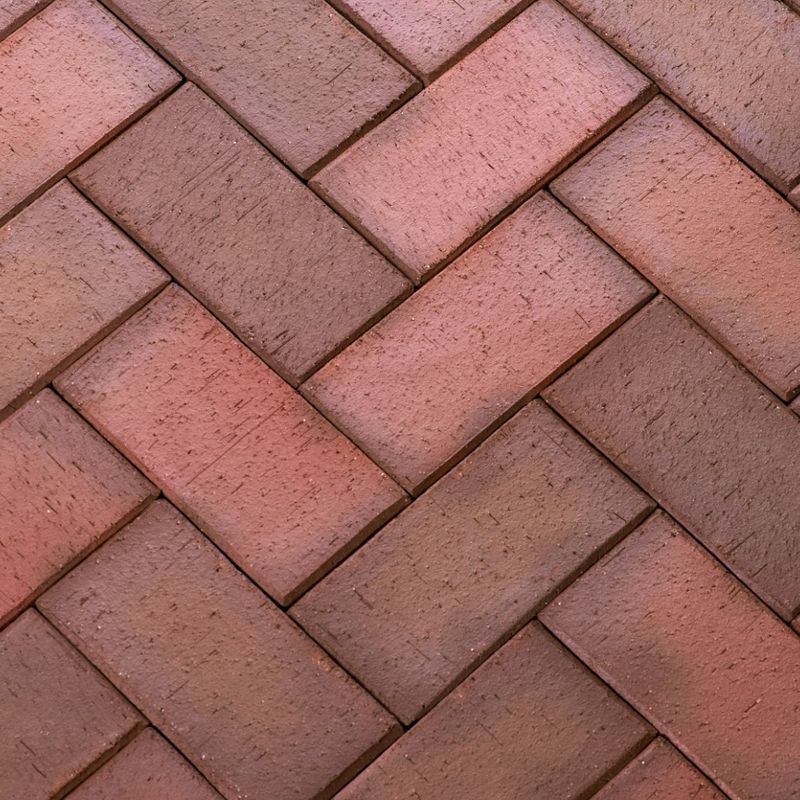 Клинкер тротуарный 200х100х50мм Ноттингем красный флэш ЛСР