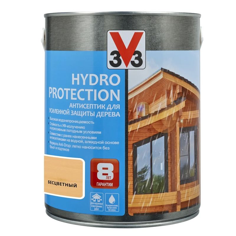 Антисептик для дерева Hydro Protection Бесцветный, 2,5л