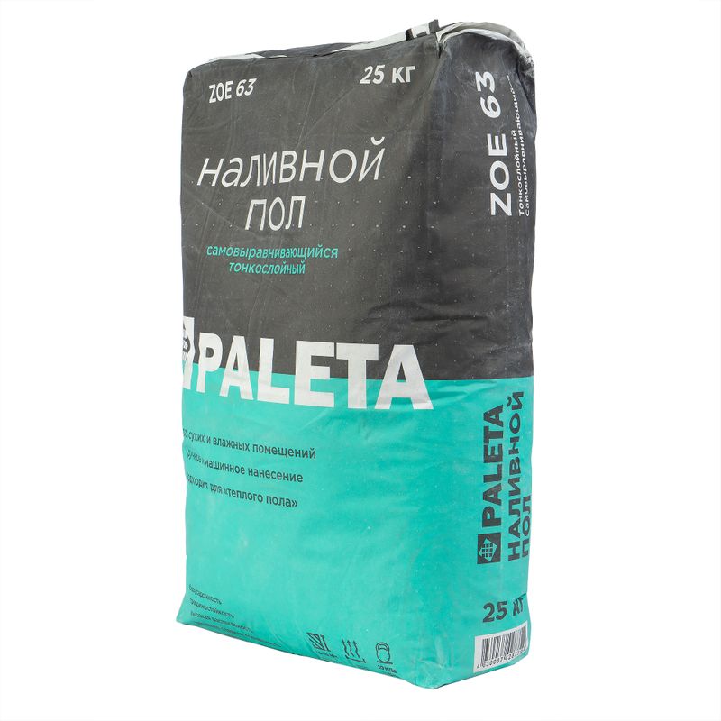 Наливной пол Paleta ZOE 63 финишный, 25 кг