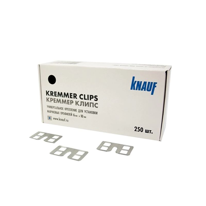 Крепление для штукатурных профилей Креммер клипс Кнауф, 250шт
