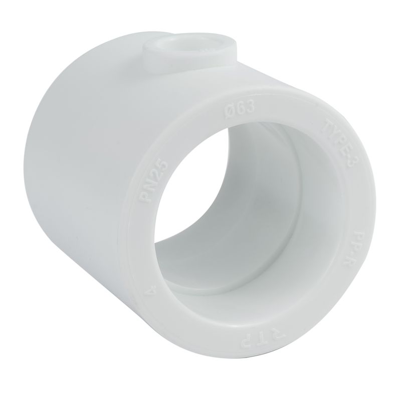 Тройник полипропиленовый 63х20х63мм переходной RTP