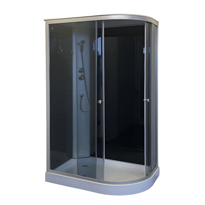 Душевая кабина Comforty левая низкий поддон 120х80см стекло тонированное 4мм