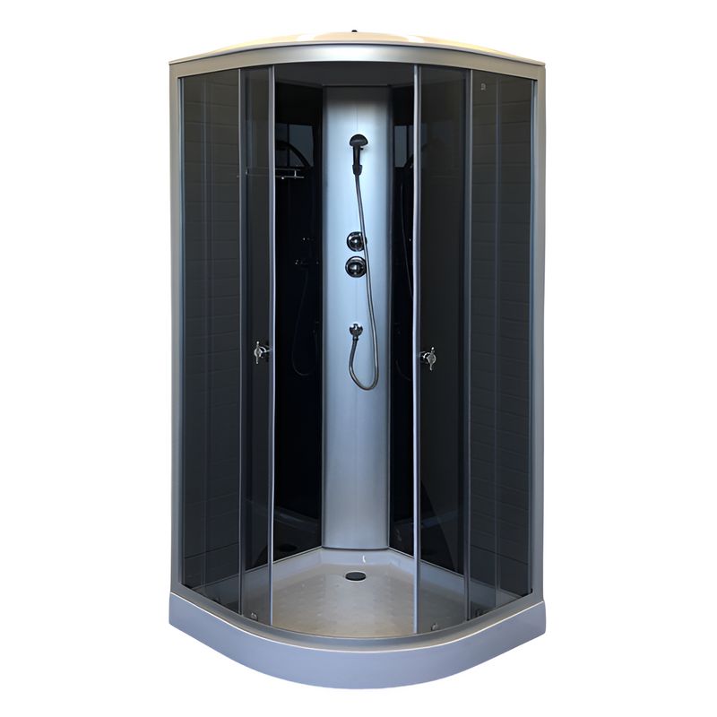 Душевая кабина Comforty низкий поддон 90х90см стекло тонированное 5мм