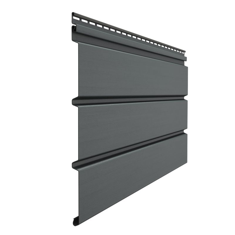 Софит виниловый Docke Premium без перфорации 1,1х305мм графит 3м