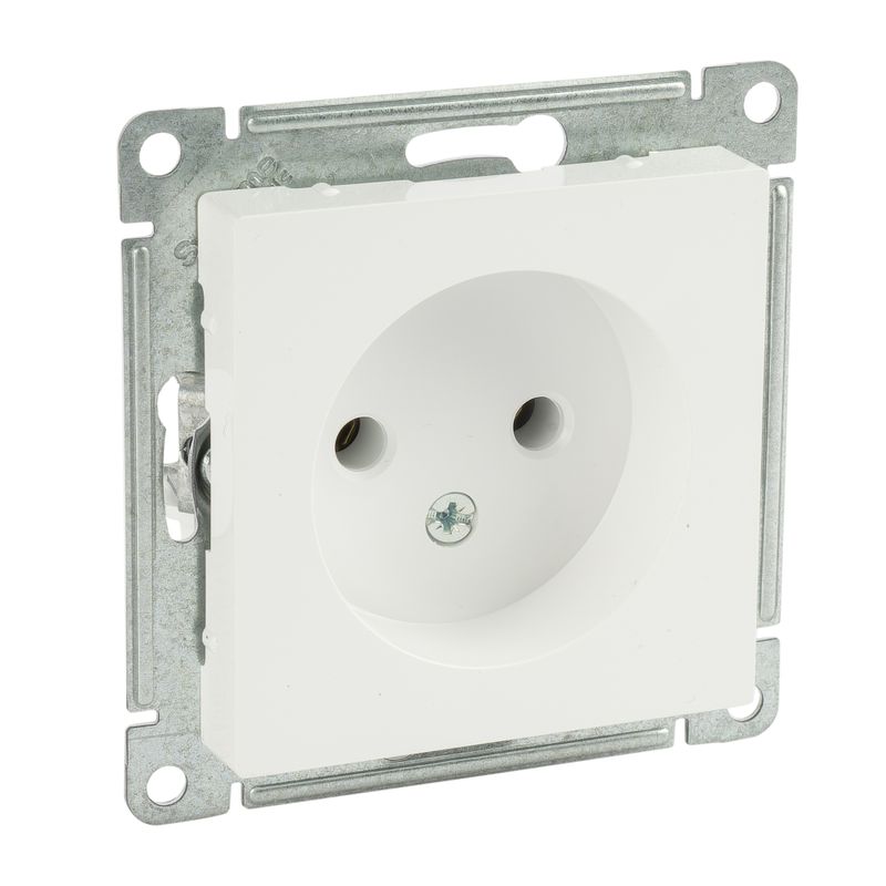 Механизм розетки без заземления AtlasDesign белый IP20 Systeme Electric