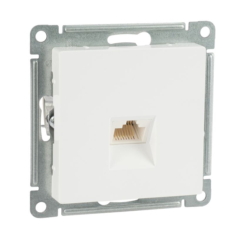 Механизм розетки компьютерной RJ45 5E AtlasDesign белый IP20 Systeme Electric