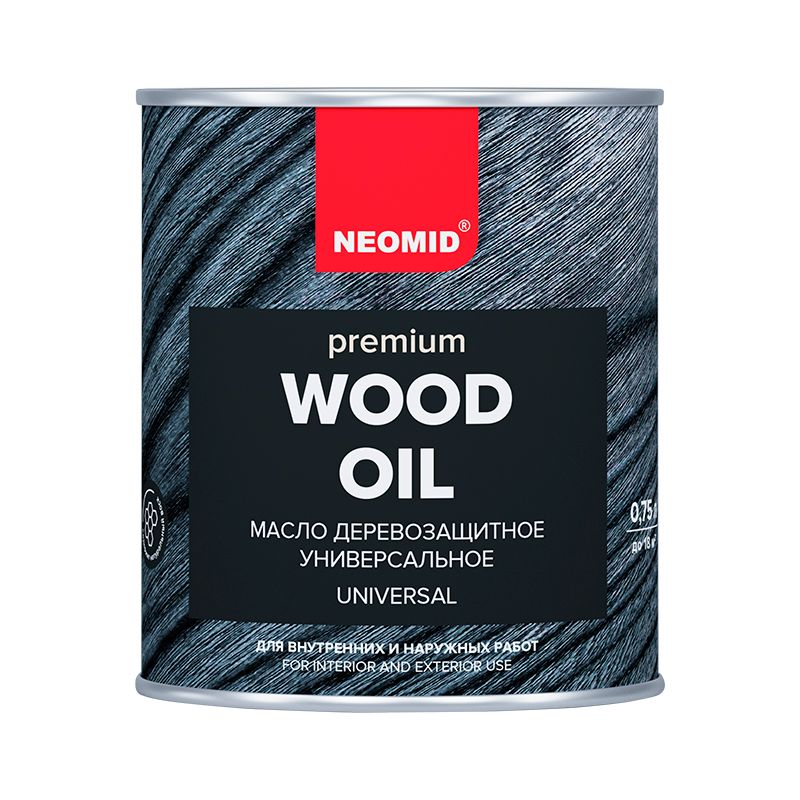 Масло деревозащитное с воском Neomid premium бесцветный, 0,75 л
