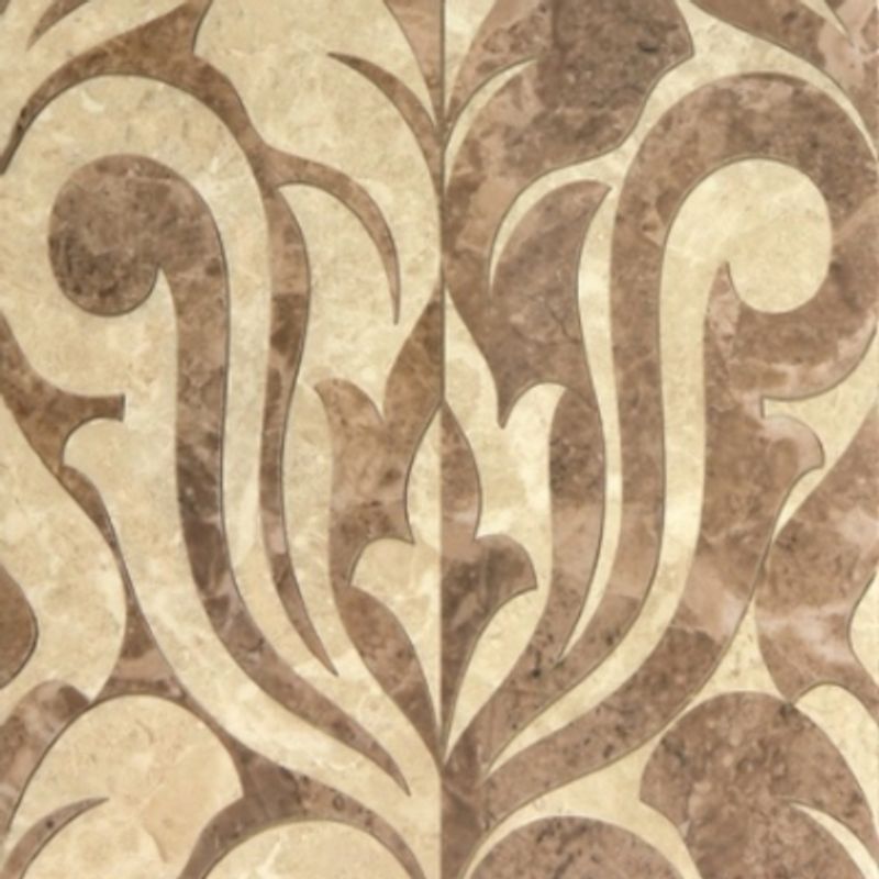 Керамическая плитка Saloni brown decor 1 Gracia Ceramica 300х500 (1-й сорт)