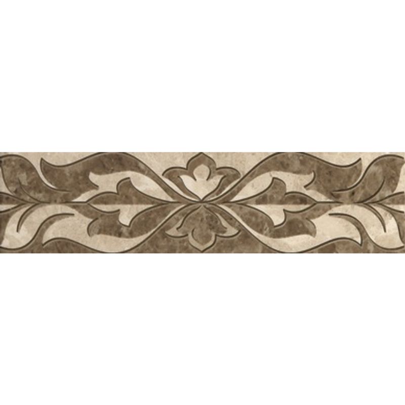 Керамическая плитка Saloni brown border 1 Gracia Ceramica 300х75 (1-й сорт)