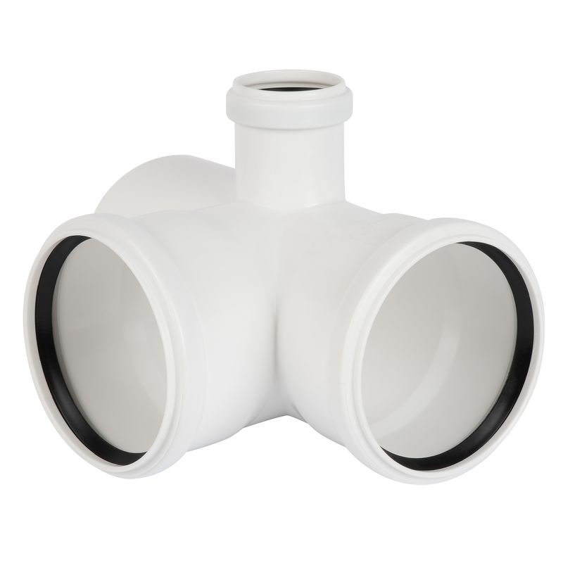 Крестовина канализационная двухплоскостная левая 110х110х50мм 87° малошумная RTP Elite