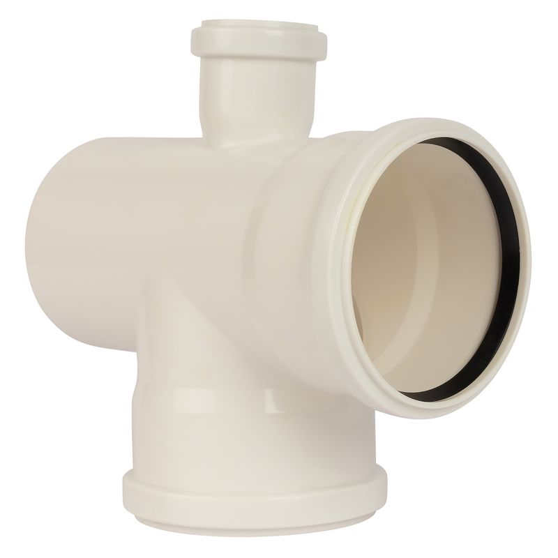 Крестовина канализационная 110х110х50мм 87° малошумная RTP Elite