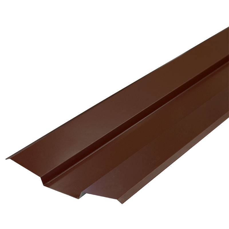 Планка ендовы верхняя 76х76х2000 мм коричневый шоколад