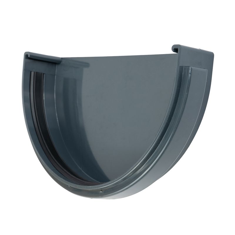 Заглушка желоба Docke Standard серая 120 мм