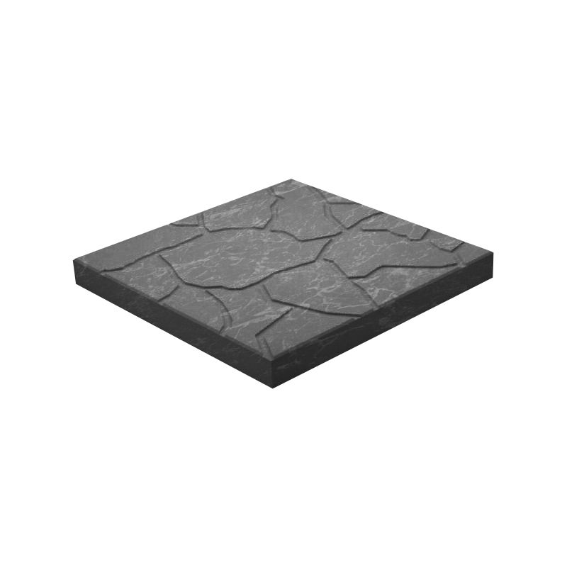 Плитка тротуарная Песчаник черный мрамор 300х300х30 мм