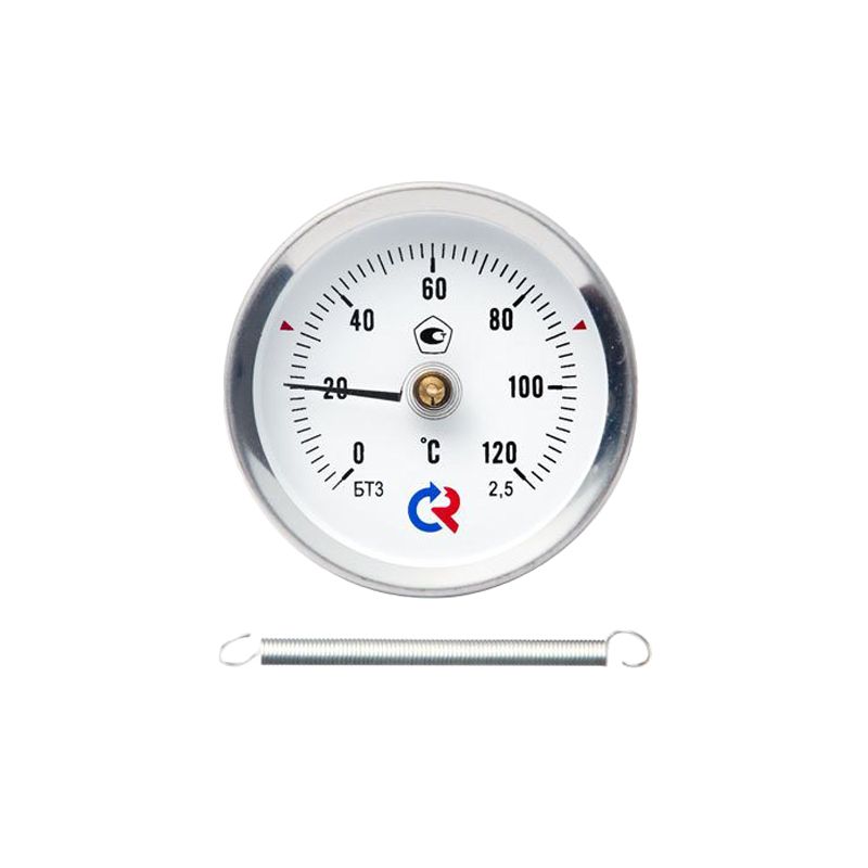 Термометр биметаллический пружинный 0-150°С, D=63ММ, БТ30.010