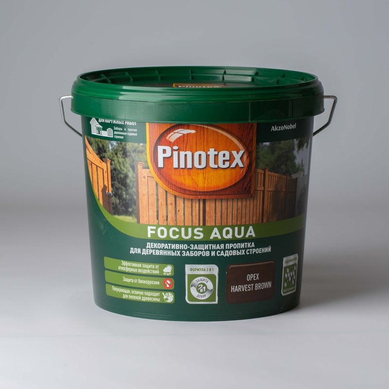 Деревозащитное средство Pinotex Focus Орех 5 л
