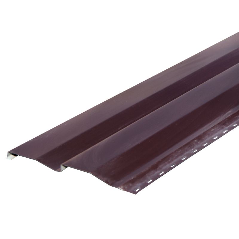 Сайдинг металлический Корабельная доска шоколадно коричневый 14х226(260) мм
