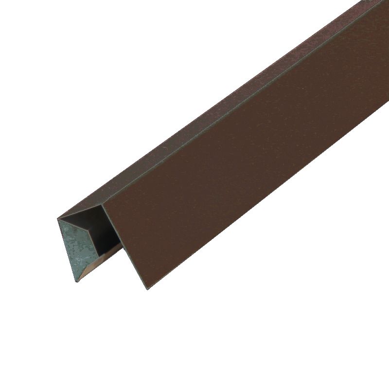 Планка завершающая сложная коричневый шоколад 30х25х3000 мм