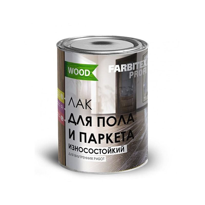 Лак паркетный Farbitex Профи Wood алкидно-уретановый высокоглянцевый 2,7 л