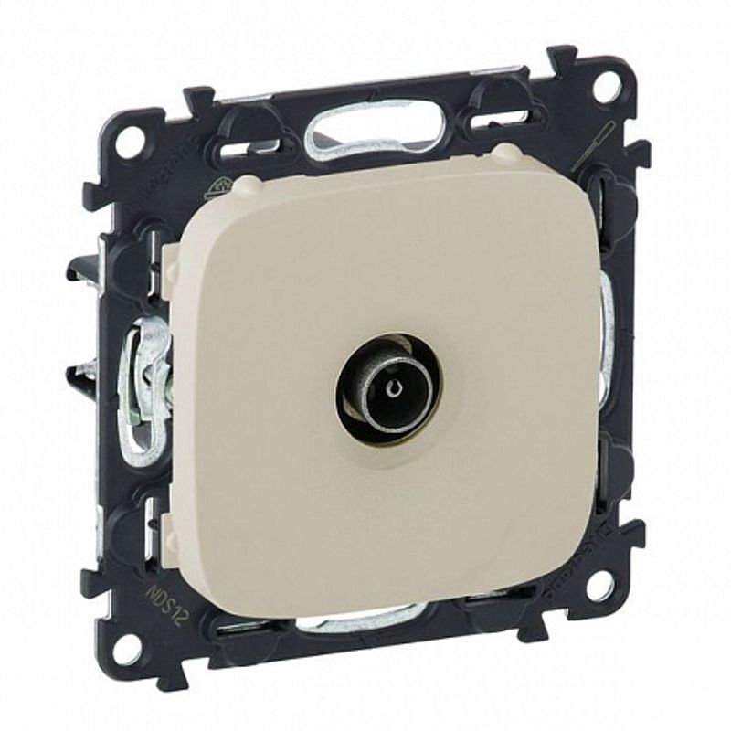 Механизм розетки TV оконечный Legrand Valena Allure, слоновая кость