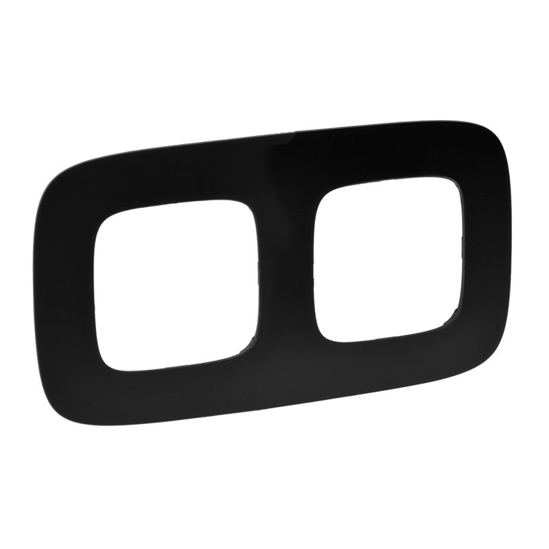 Рамка 2-местная Legrand Valena Allure, черная матовая