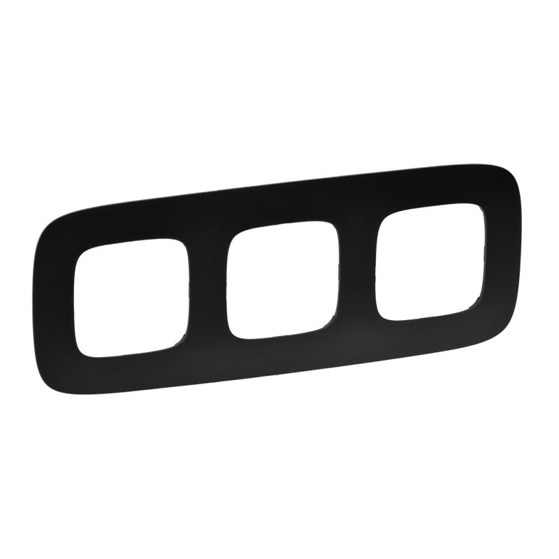 Рамка 3-местная Legrand Valena Allure, черная матовая