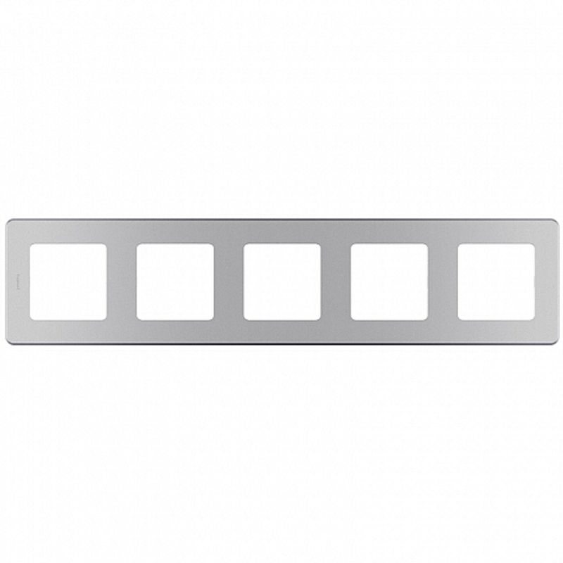 Рамка Legrand Inspiria 5-местная алюминий