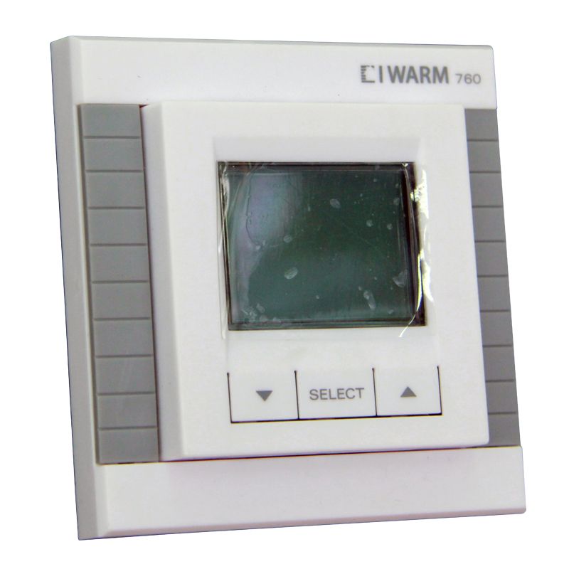 Терморегулятор IWARM 760 с датчиком (жидкокристал., программированный, 16А, 3.6кВт)