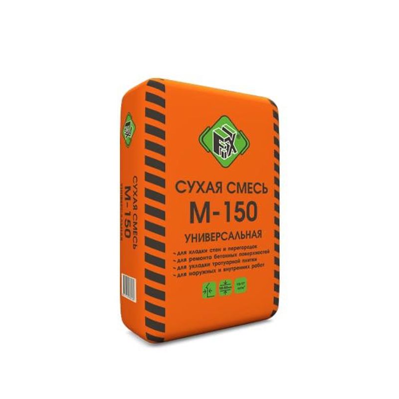 Смесь сухая универсальная Фикс М-150, 40 кг | Строительные материалы