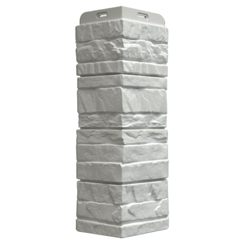 Угол наружный Docke Stein 145х145х400мм молочный