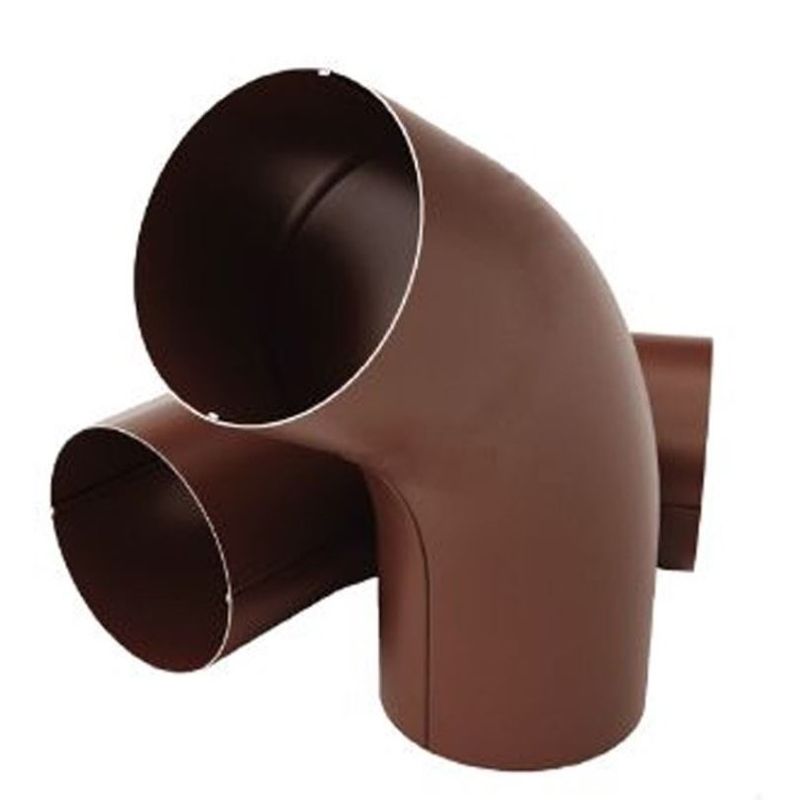 Колено трубы шоколад RAL 8017 OSNO 90 мм 60° | Кровля и фасад