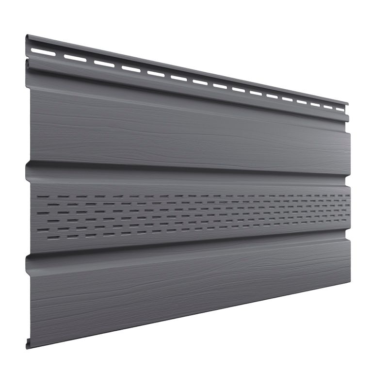 Софит виниловый Технониколь Оптима перфорированный 1х334мм бруния 3м