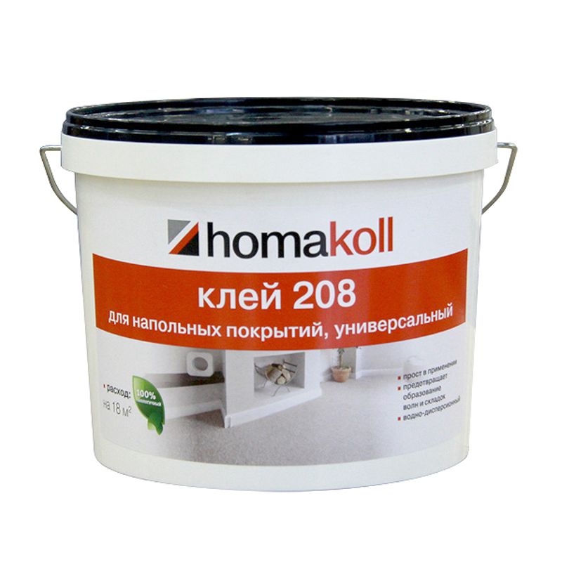 Клей Homakoll универсальный (208, 14 кг, 300-500 г/м2, срок хранения 24 мес., морозостойкий)