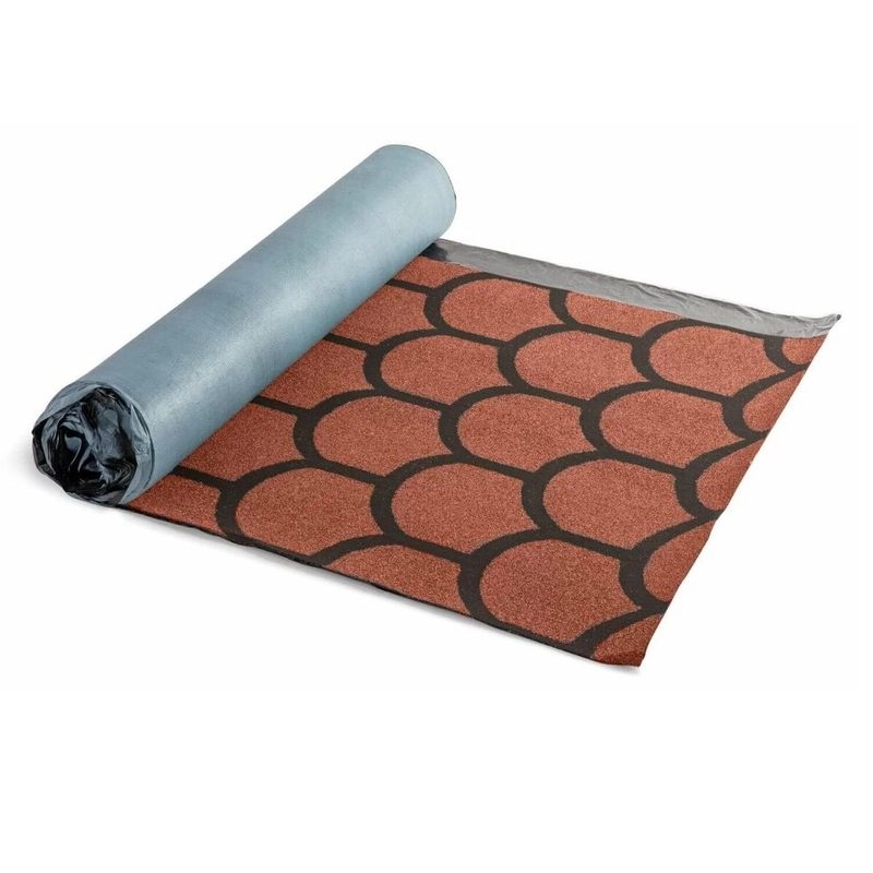 Рулонная черепица ТЕХНОНИКОЛЬ Бобровый хвост красный 8 м2