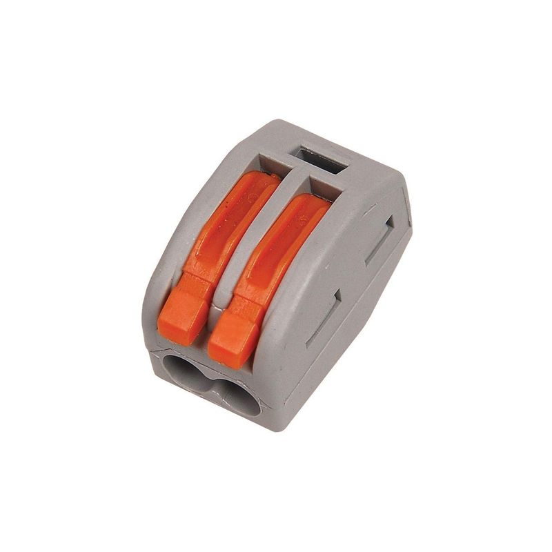 Клемма строительно-монтажная СМК 222-412 с рычагом, 2 отверстия 0,08-2 ...